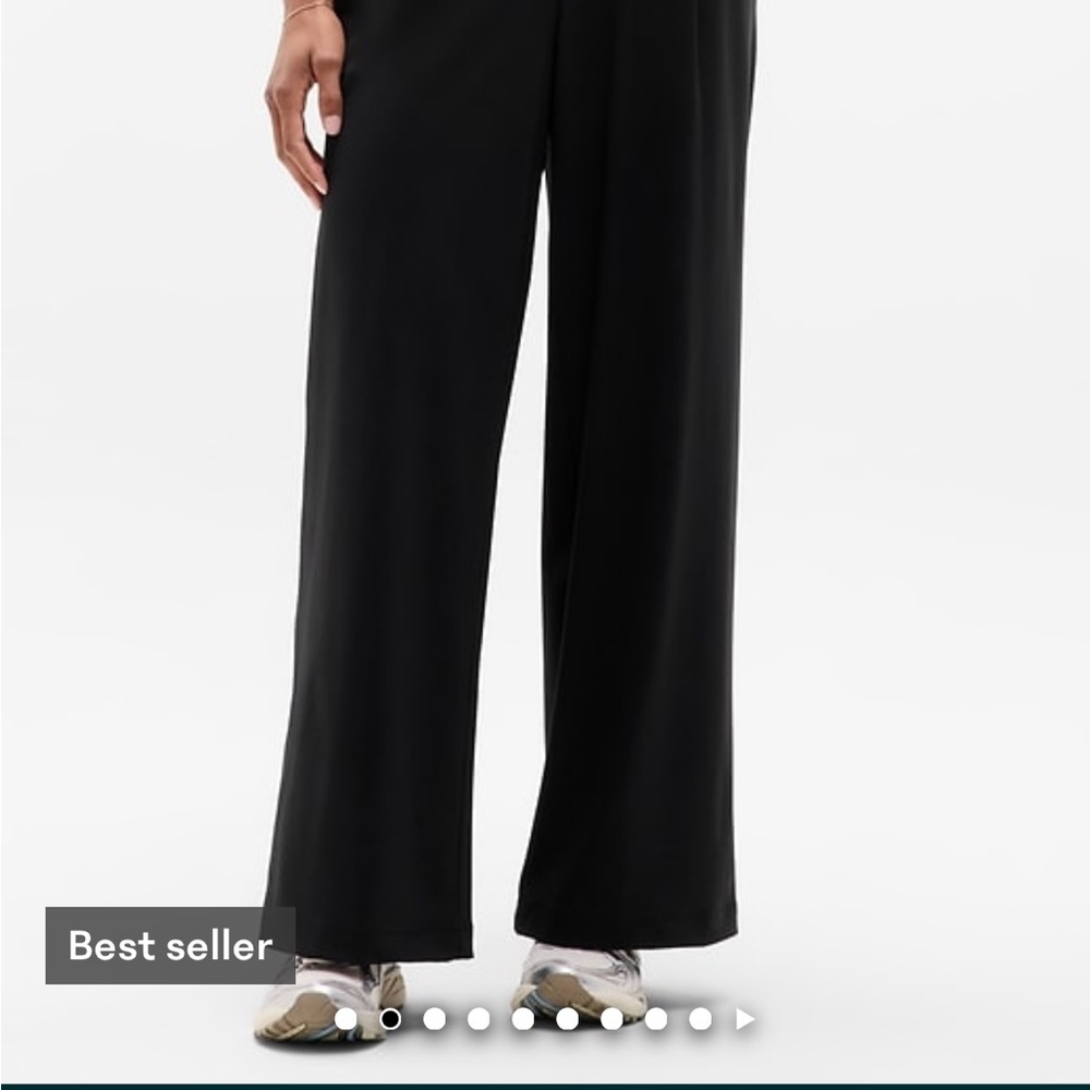 Athletha Pinnacle Black Women's wide leg pants.